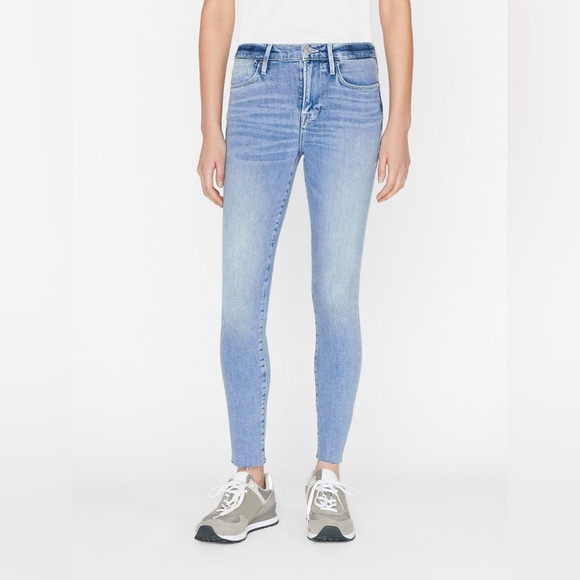 FRAME Le High Skinny Raw Edge in Galeston Denim 24